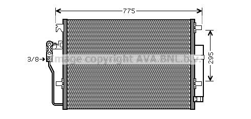 AVA QUALITY COOLING Конденсатор, кондиционер VWA5277D